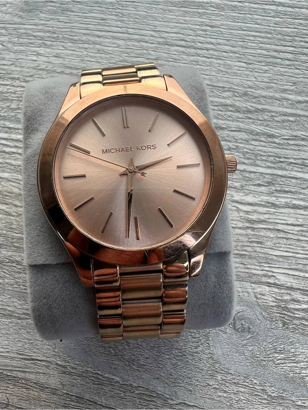 Michael Kors Men's Rose Gold Tone Stainless Bracelet Watch